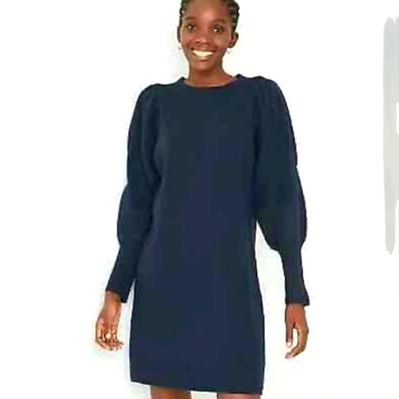 NWT A New Day Long Sleeve Navy Sweater Midi Dress Size S - Picture 1 of 11